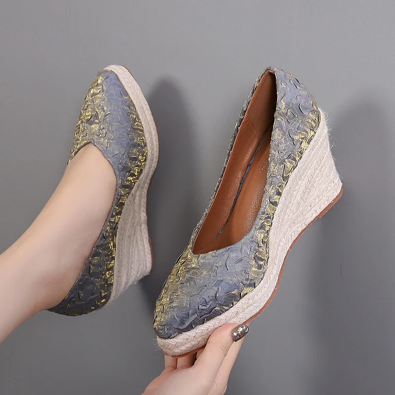 8cm Size 34-42 Breathable Comf - огляд і ціна Wedge Espadrille Women