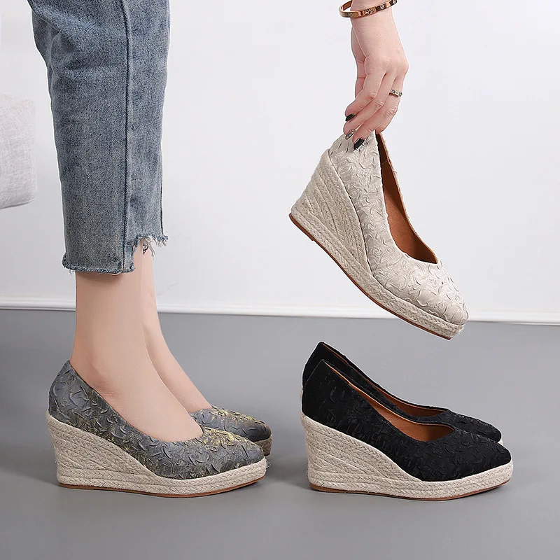8cm Size 34-42 Breathable Comf - огляд і ціна Wedge Espadrille Women