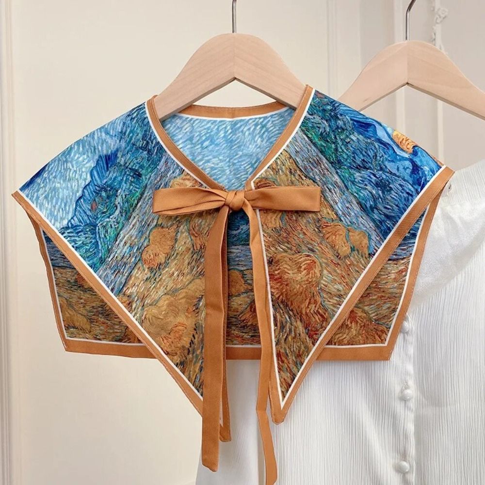 Floral Pattern Shirt Fake Coll - огляд і ціна Blouse Off Shoulder