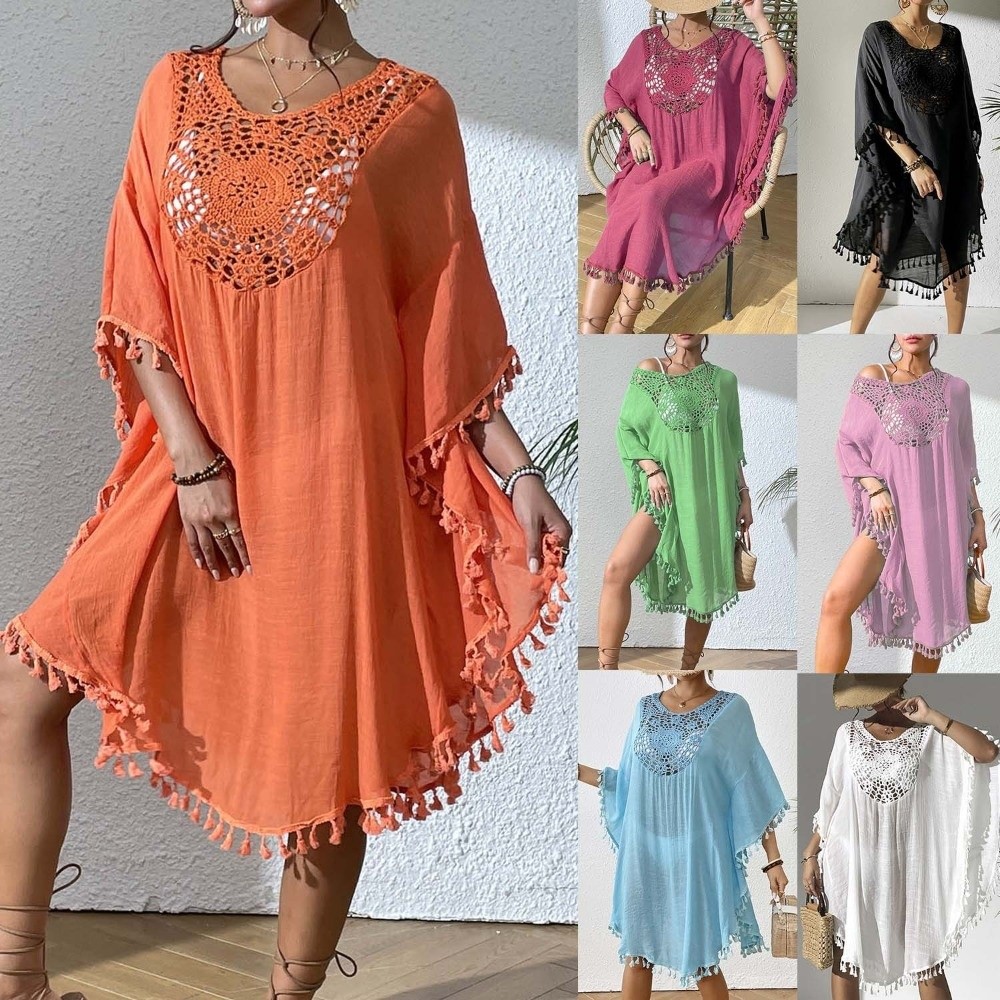 Square Neck Summer Sunscreen S - огляд і ціна Cover Up Kaftan