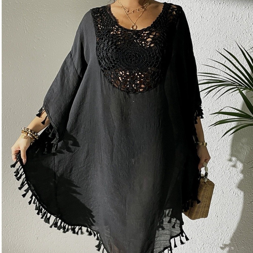 Square Neck Summer Sunscreen S - огляд і ціна Cover Up Kaftan