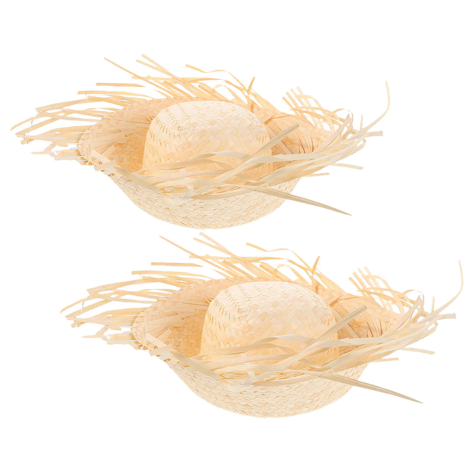 2Pcs Hawaiian Straw Hat Party  - огляд і ціна Hat Floppy Wide